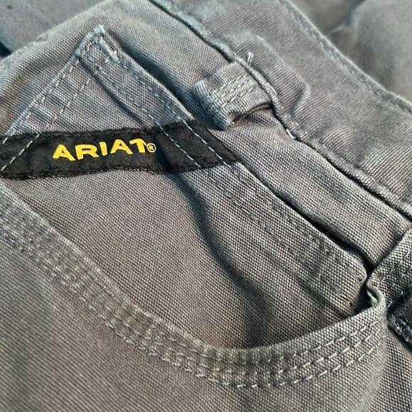 Ariat Pants Made Tough Pant in Rebar Grey 40/30 - Picture 10 of 15
